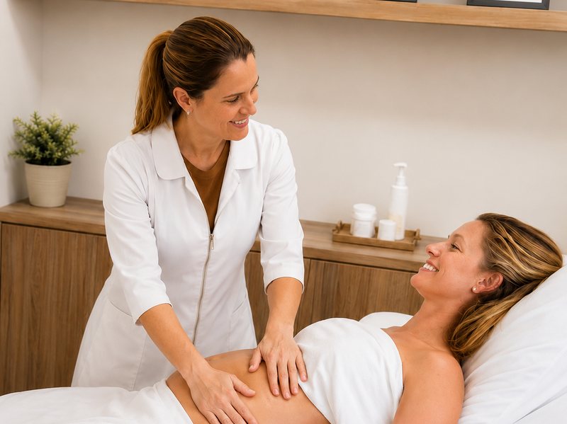 Massagem em grávidas Feroli Estética
